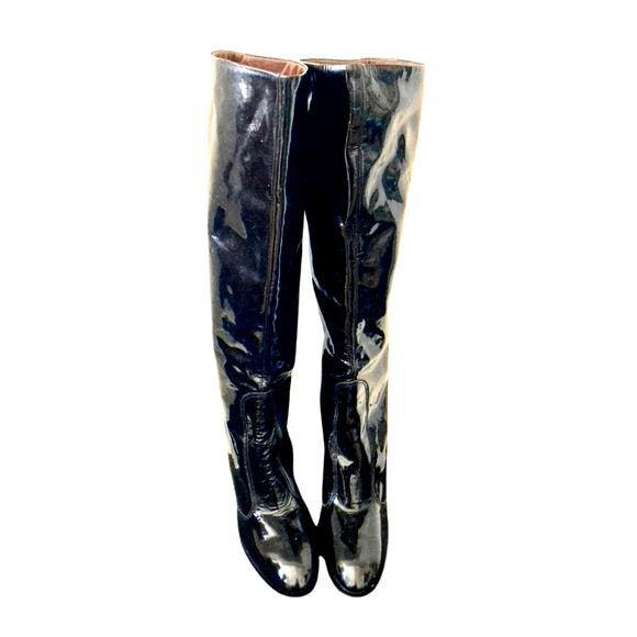 Golo for Lord & Taylor 60s/70s Patent Leather Boots RARE! 8M - Picture 4 of 13